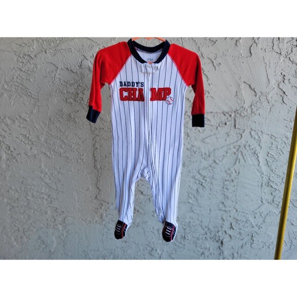One-piece Baseball Player Design Size 3/6 Months - Picture 1 of 7